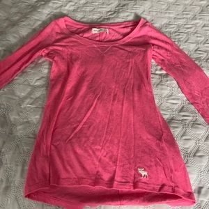 Abercrombie Kids Pink Long Sleeve Shirt